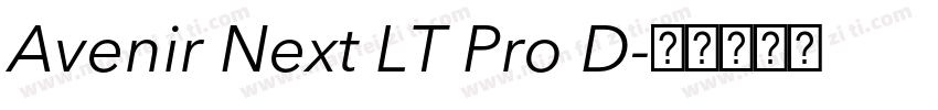 Avenir Next LT Pro D字体转换